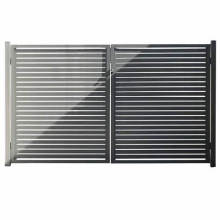 Aluminum Horizontal Slat Residential Fence Garden Metal Fence with modern design for home and garden